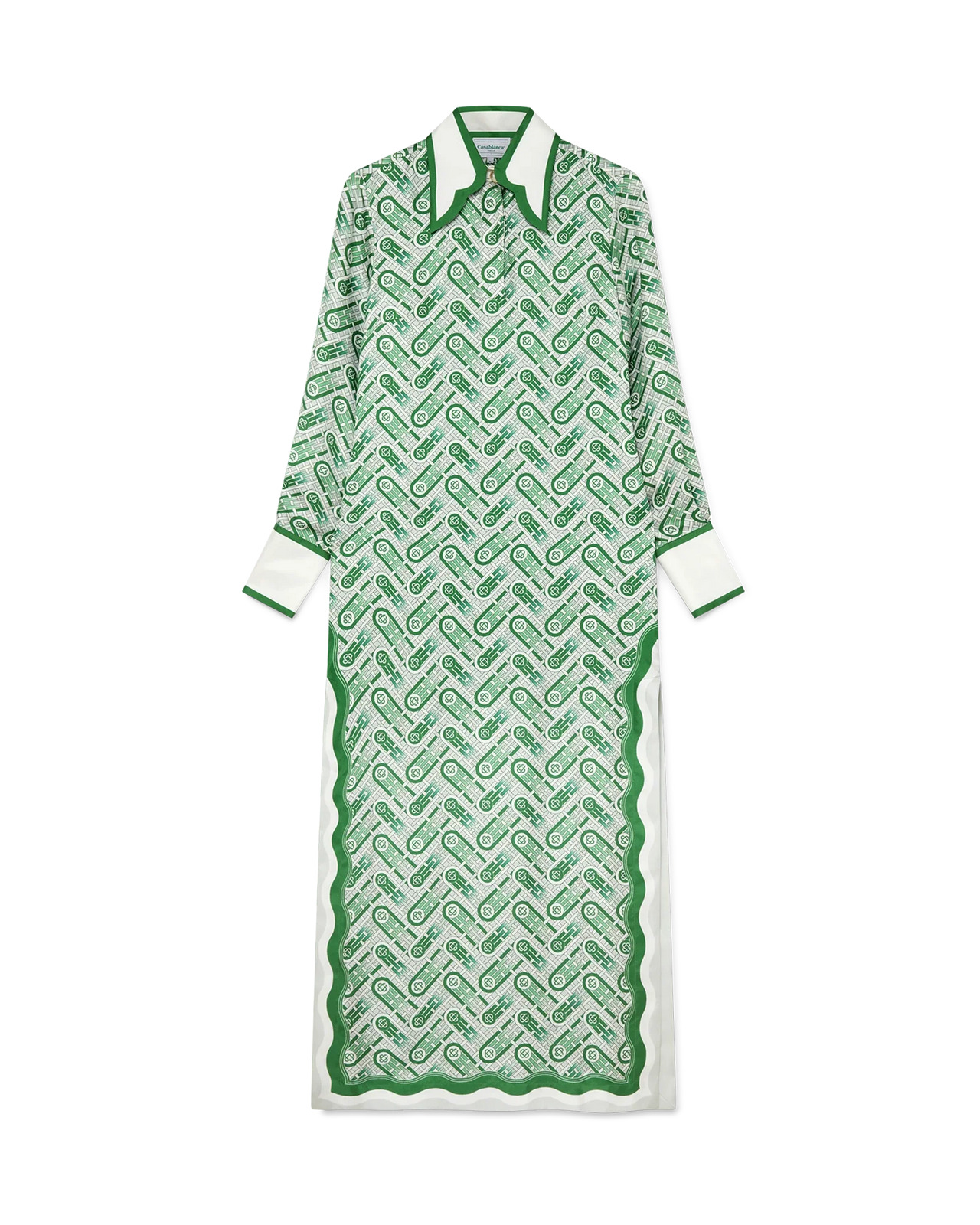 Ping Pong Monogram Silk Dress - 1