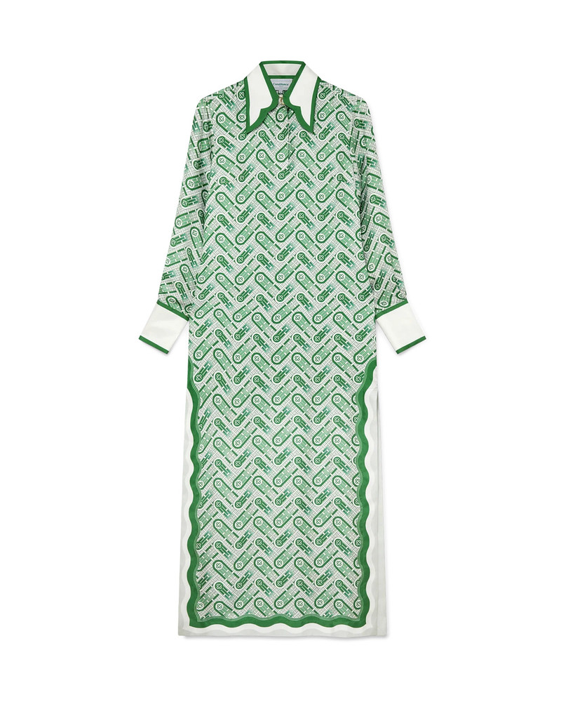 Ping Pong Monogram Silk Dress 1