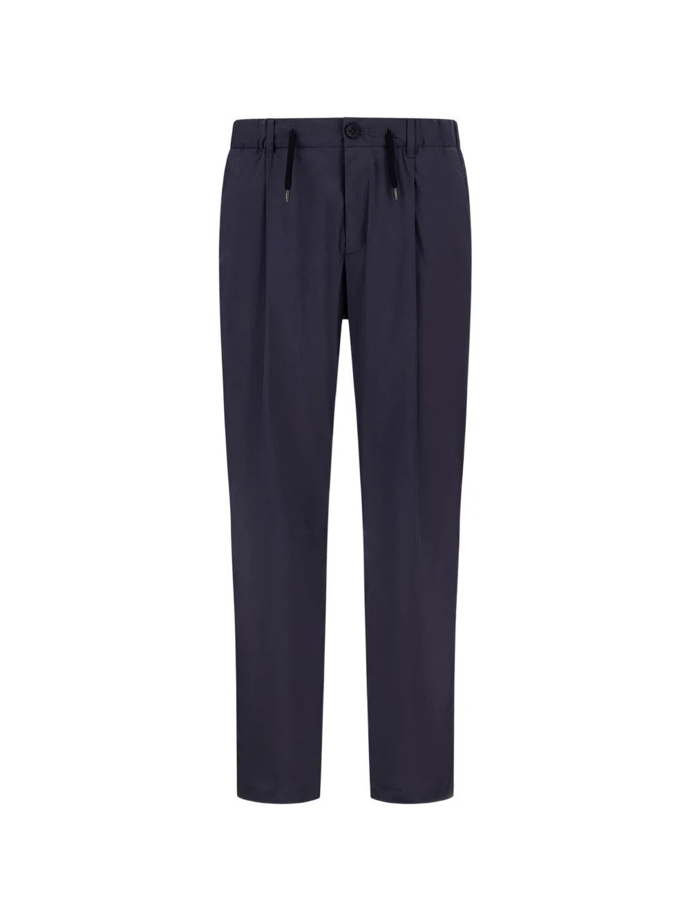 drawstring-waist tapered trousers - 1