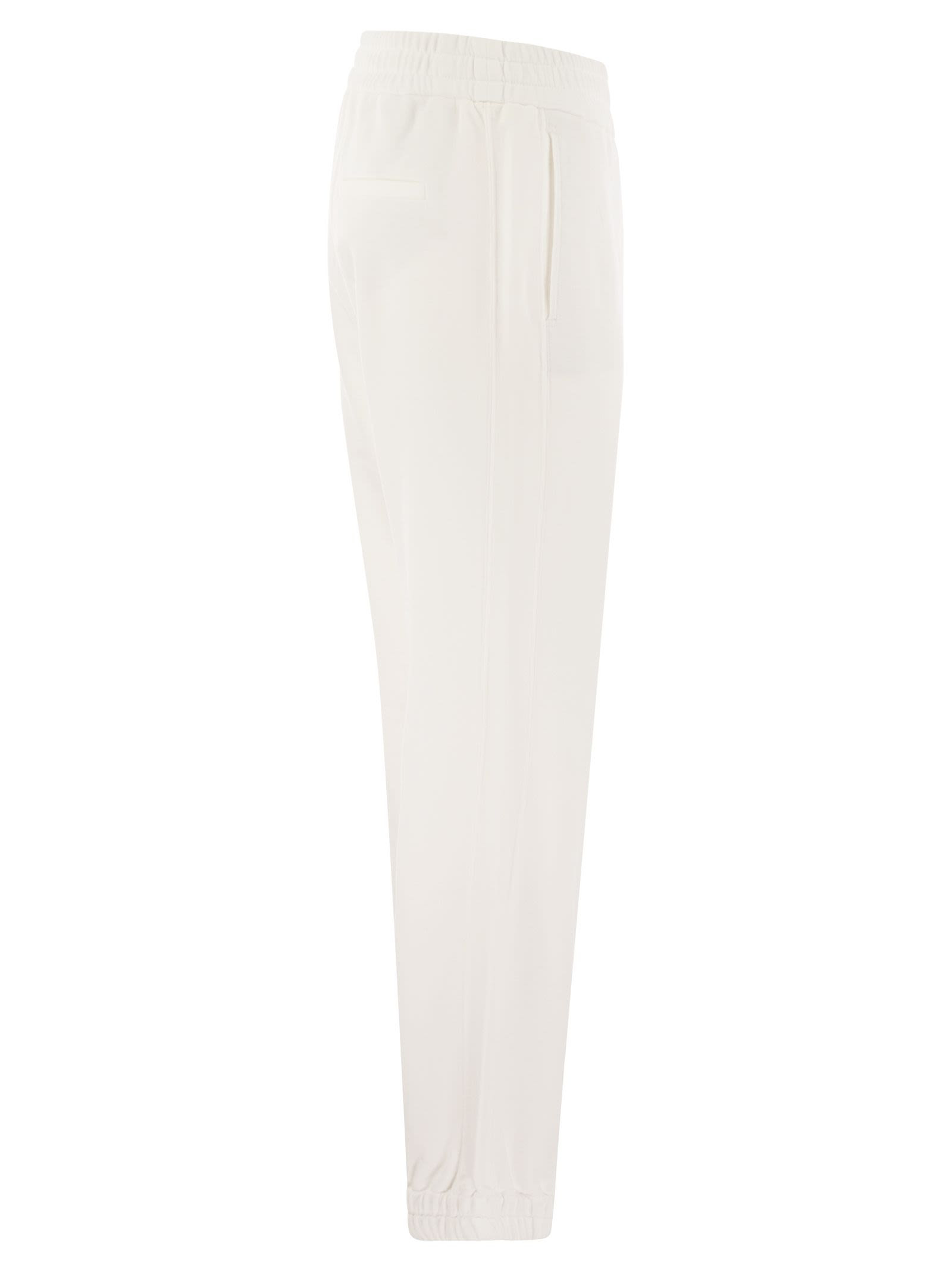 Brunello Cucinelli Women Track Trousers In Light Cotton Fleece - 3