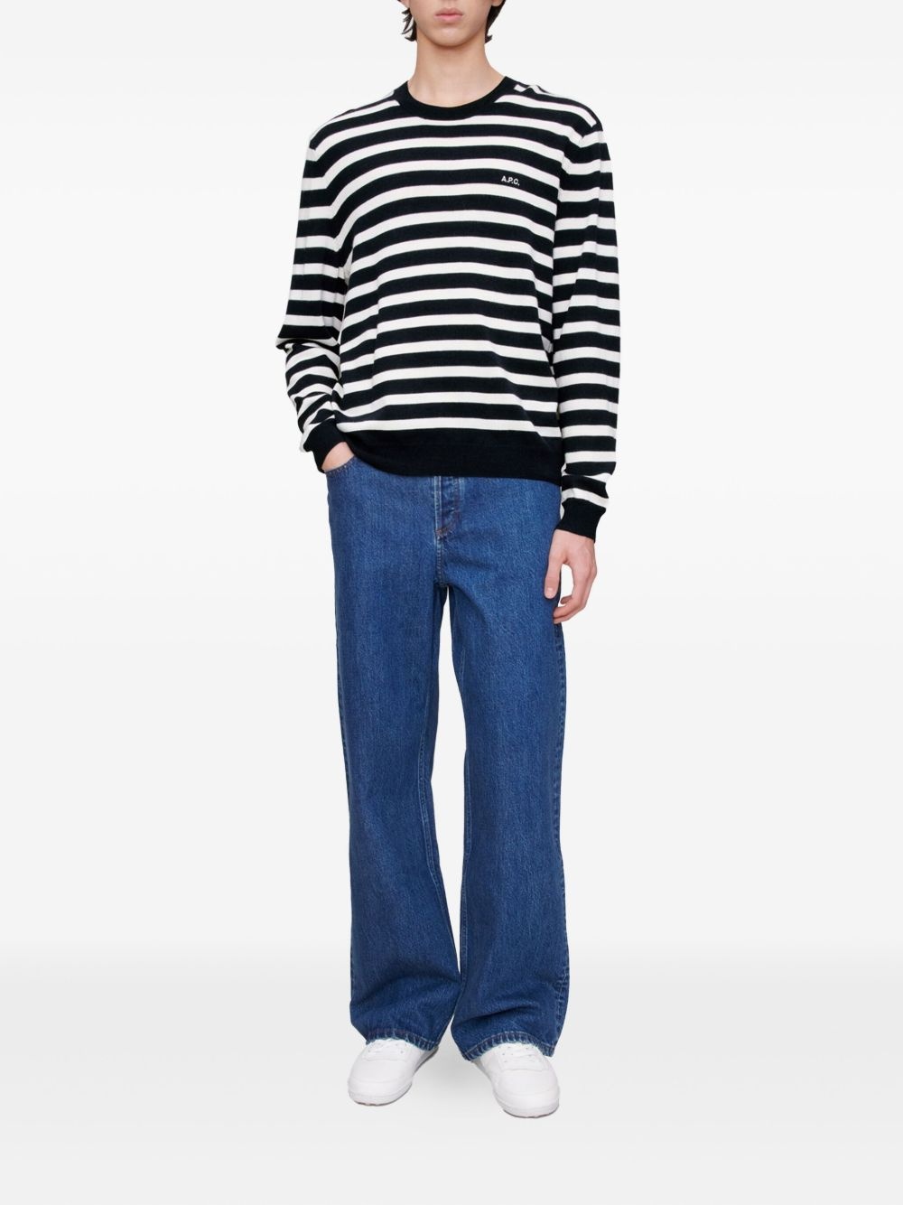 striped sweater - 2