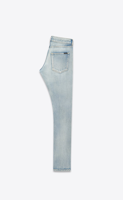 SAINT LAURENT slim-fit jeans in santa monica blue denim outlook