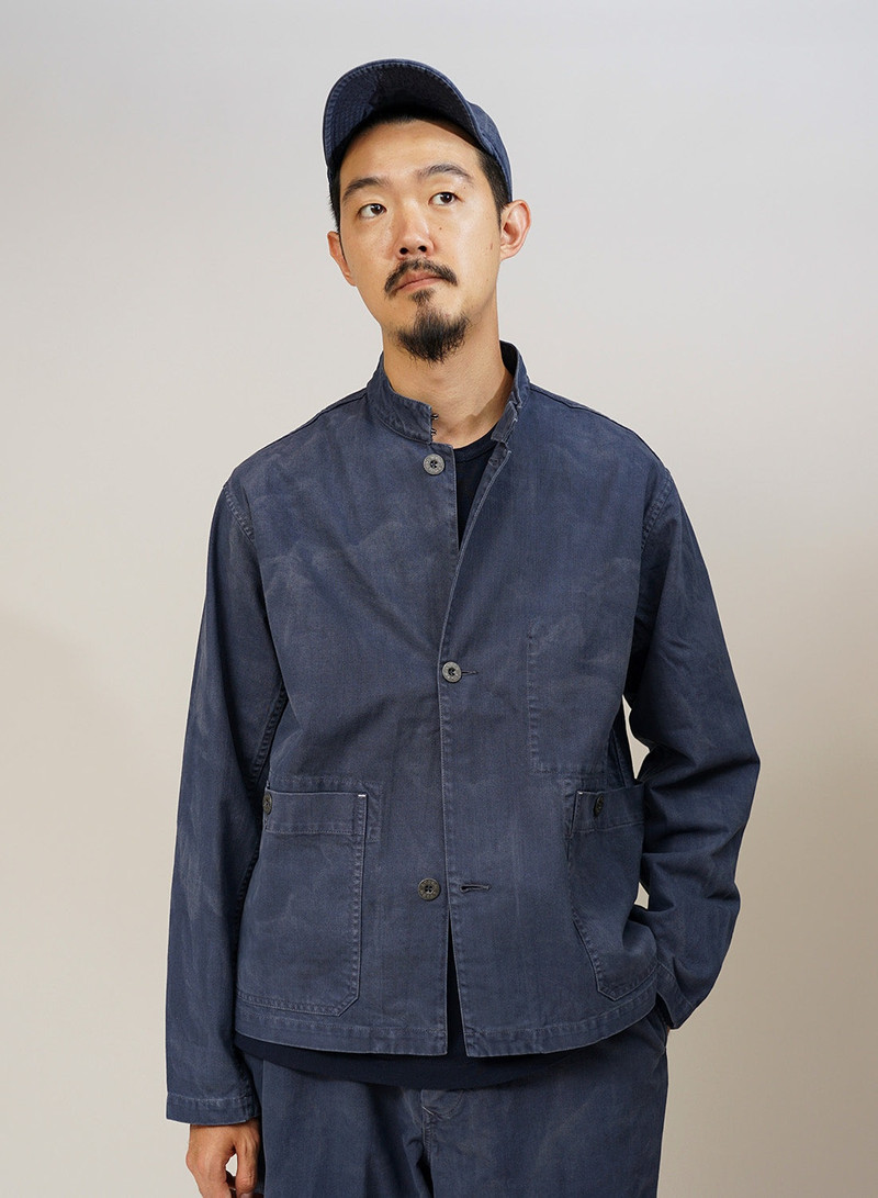Railroad Jacket Cotton Twill in RAF Blue 4