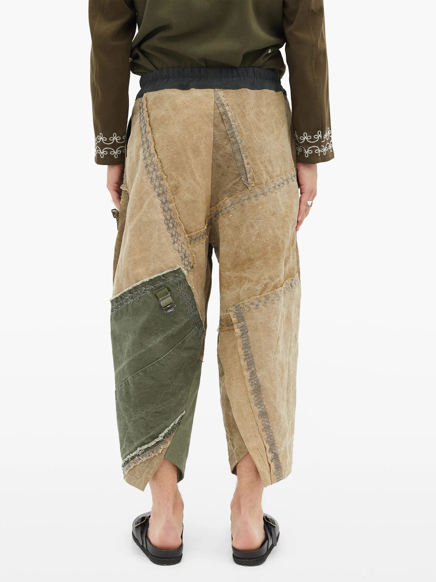 Artem deconstructed upcycled cotton trousers - 5