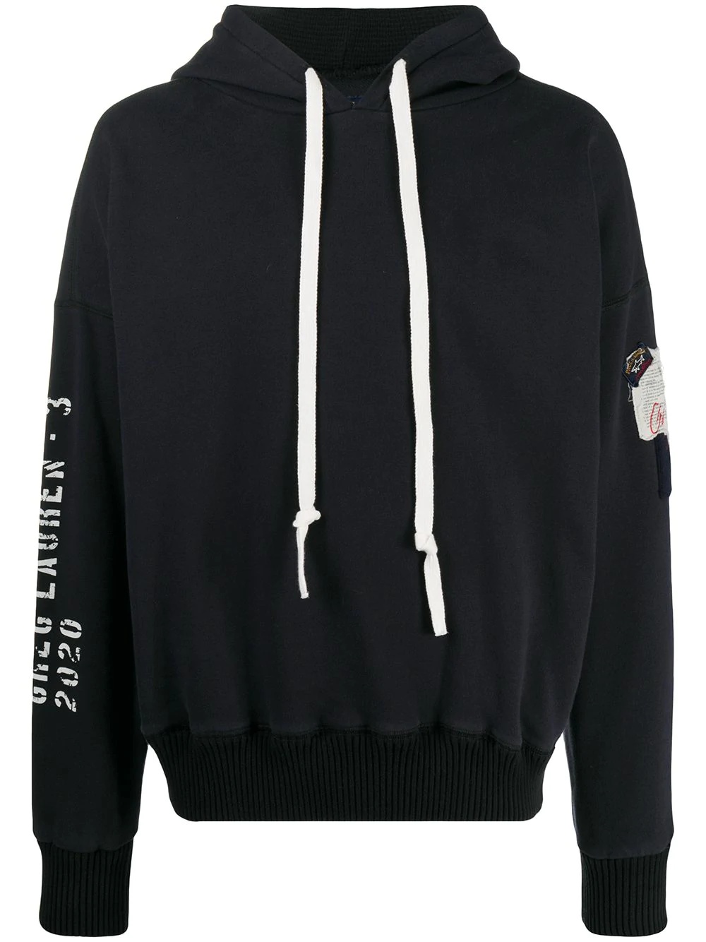 drop shoulder hoodie - 1