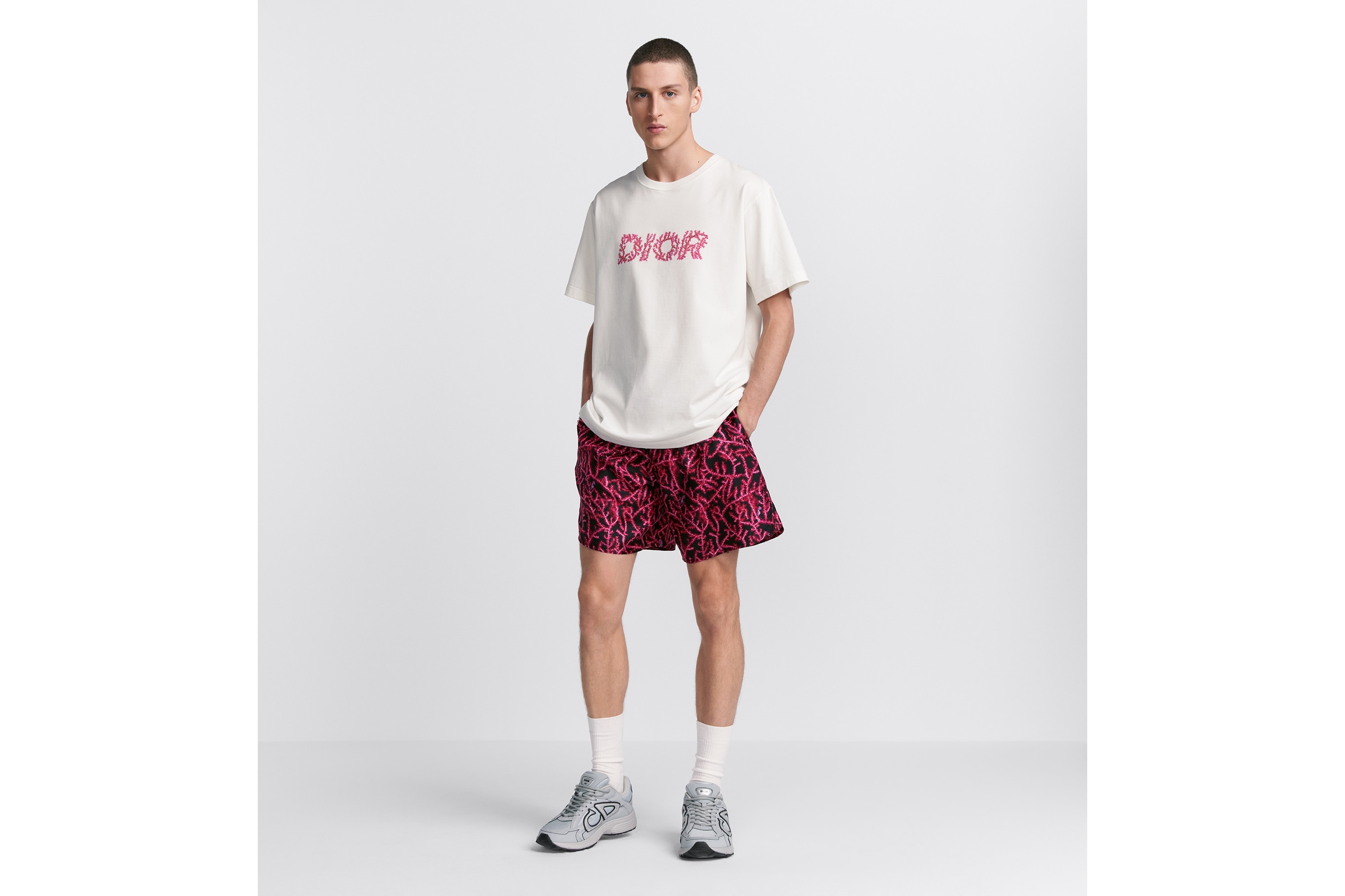 Dior Italic Coral Relaxed-Fit T-Shirt - 3