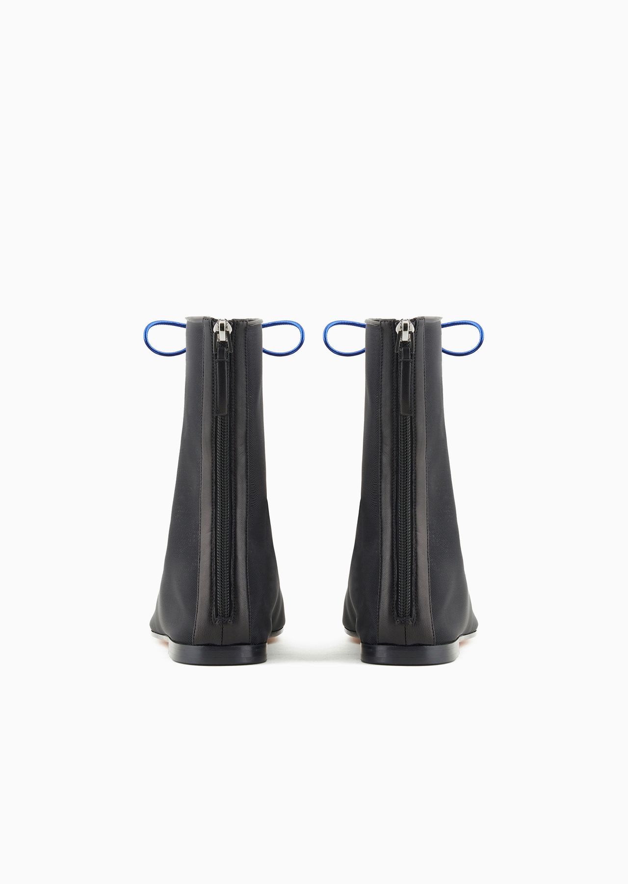 Tulle and nappa-leather ankle boots - 3