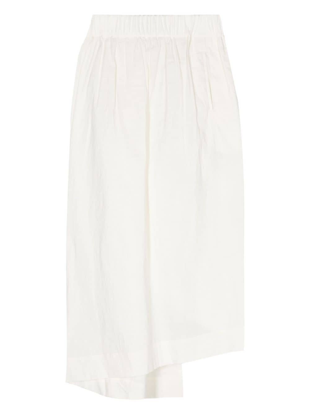 twist asymmetric midi skirt - 2