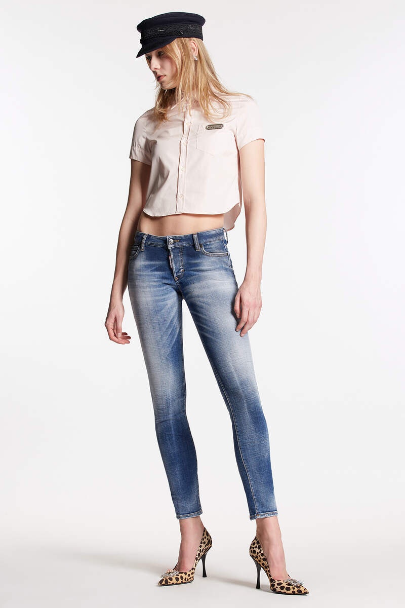 MEDIUM CLEAN WASH JENNIFER JEANS - 1