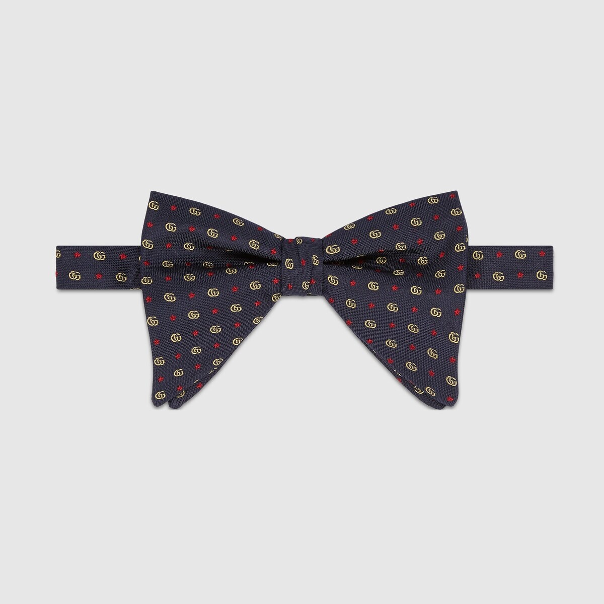 Double G and stars silk bow tie - 1