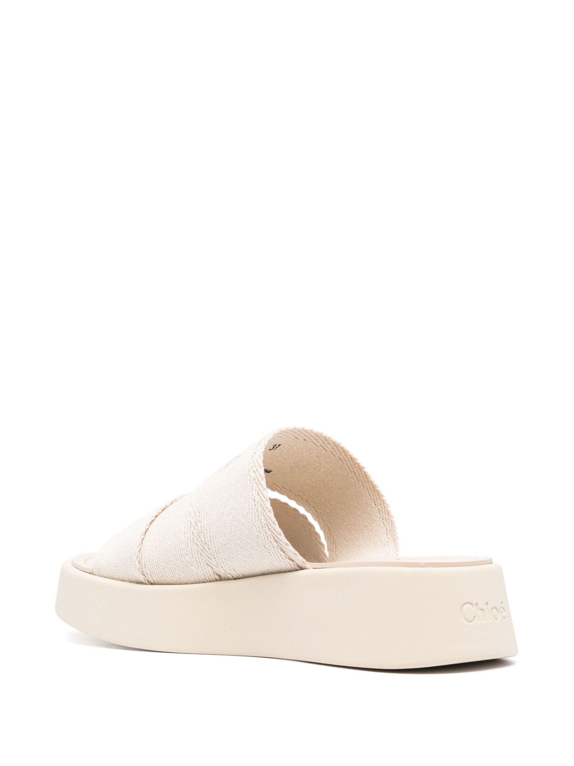 Mila Logo-Embroidered Sandals - 3
