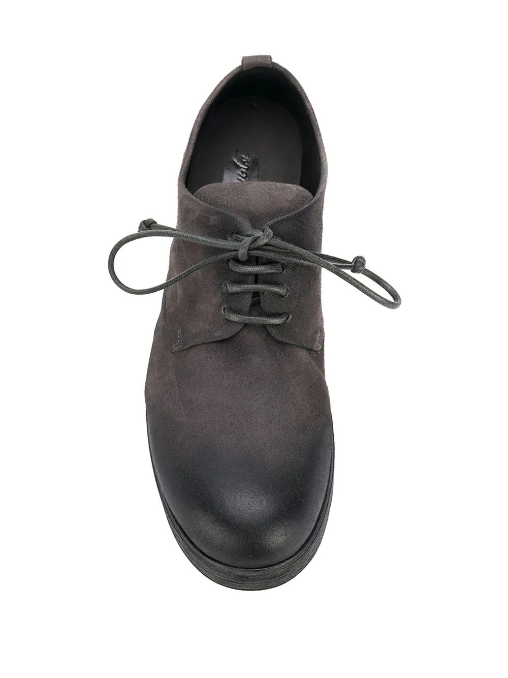 round-toe suede derby shoes - 7