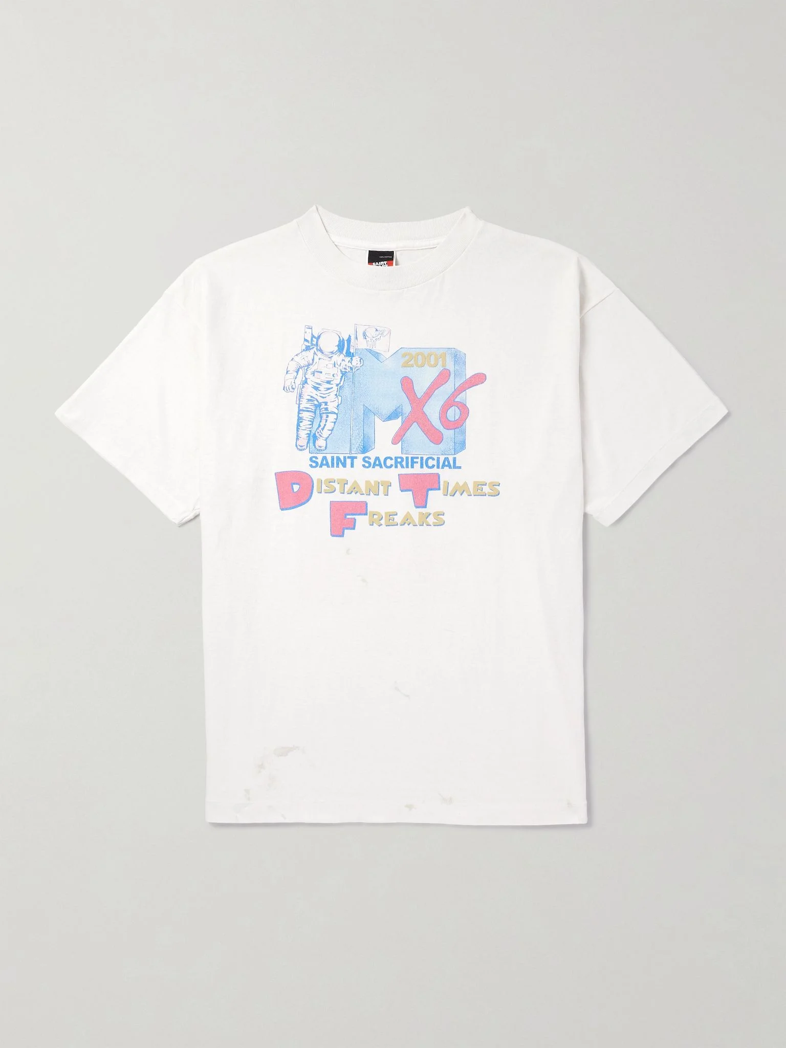 + Sean Wotherspoon Printed Cotton-Jersey T-Shirt White - 1