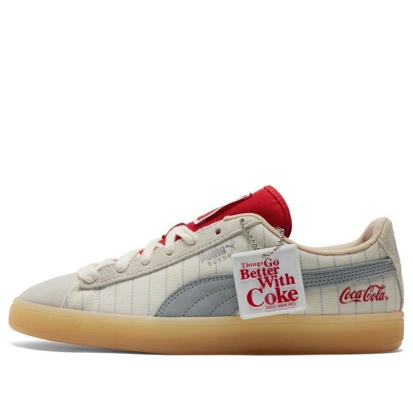 PUMA Coca-Cola x Suede 'Slate Pinstripes' 387049-01 - 1