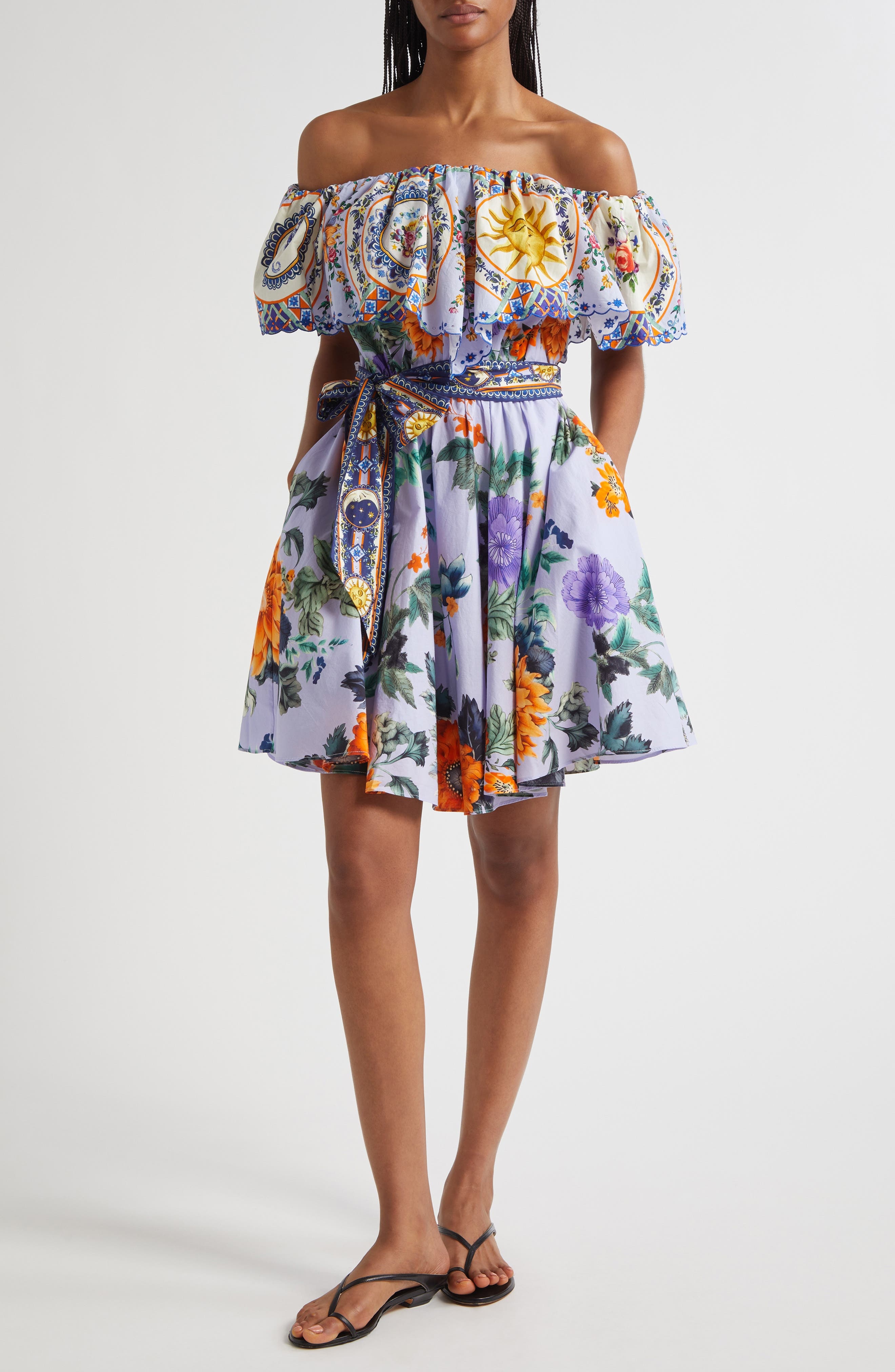 Camilla Luscious in Lisbon Off the Shoulder Belted Organic Cotton Dress at Nordstrom - 1