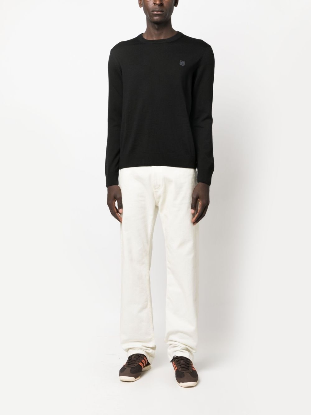 logo-appliqué crew-neck sweatshirt - 2