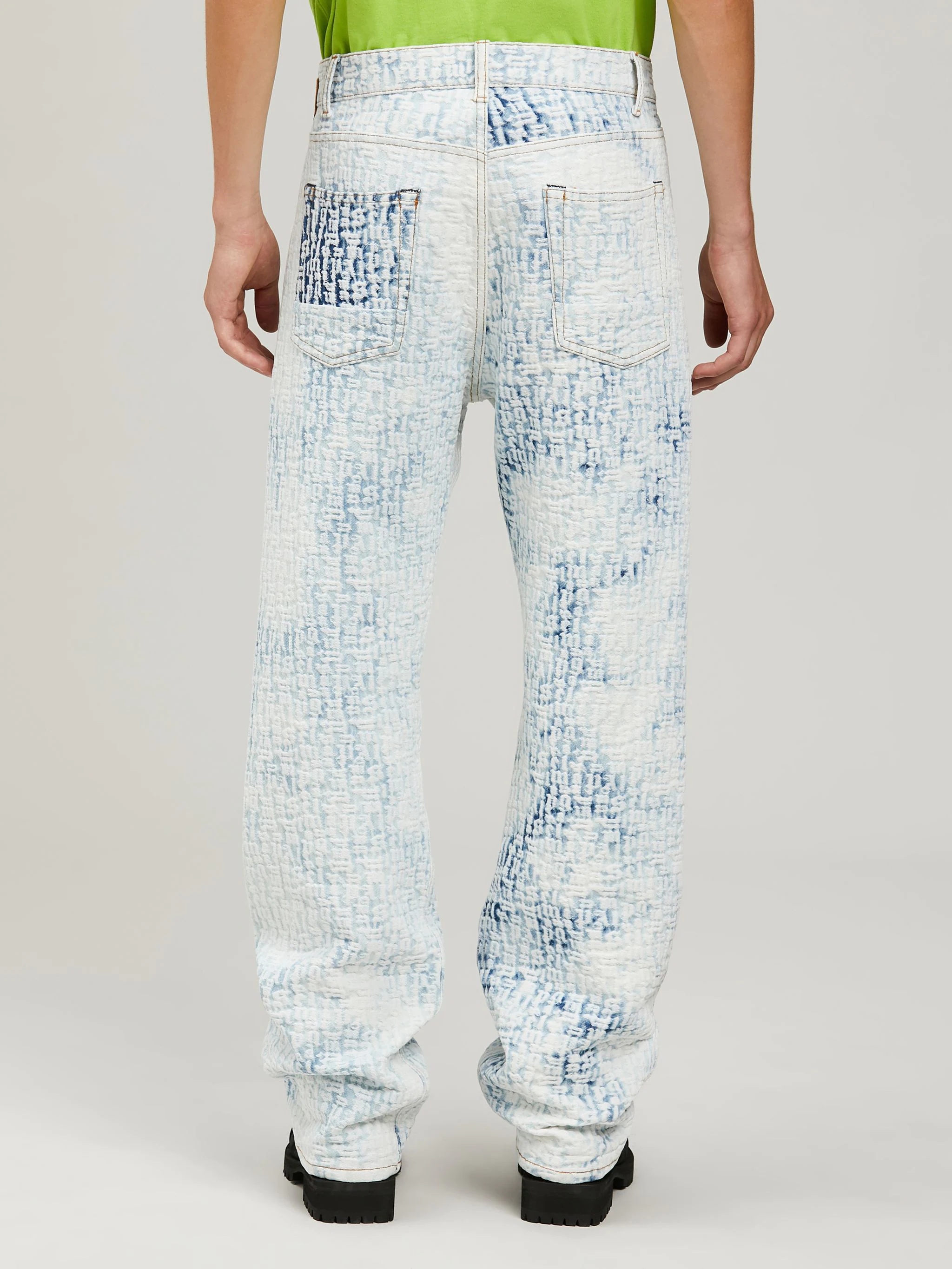 MONOGRAM DENIM PANTS - 5