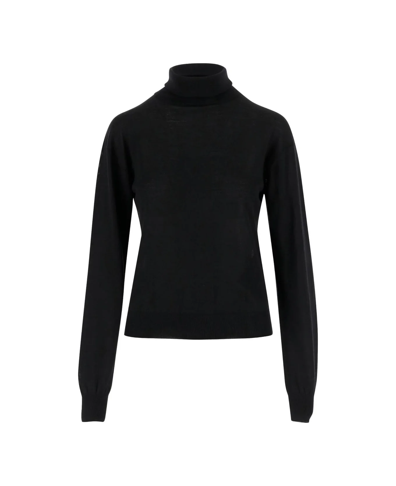 Saint Laurent Cashmere, Wool, And Silk Turtleneck Sweater - 1