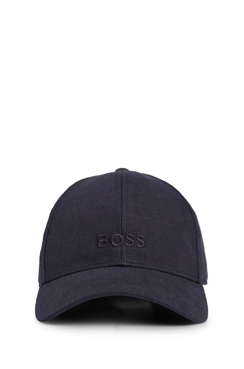 BOSS LINEN CAP WITH EMBROIDERED LOGO outlook