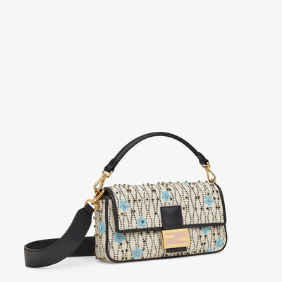 FENDI White raffia bag outlook