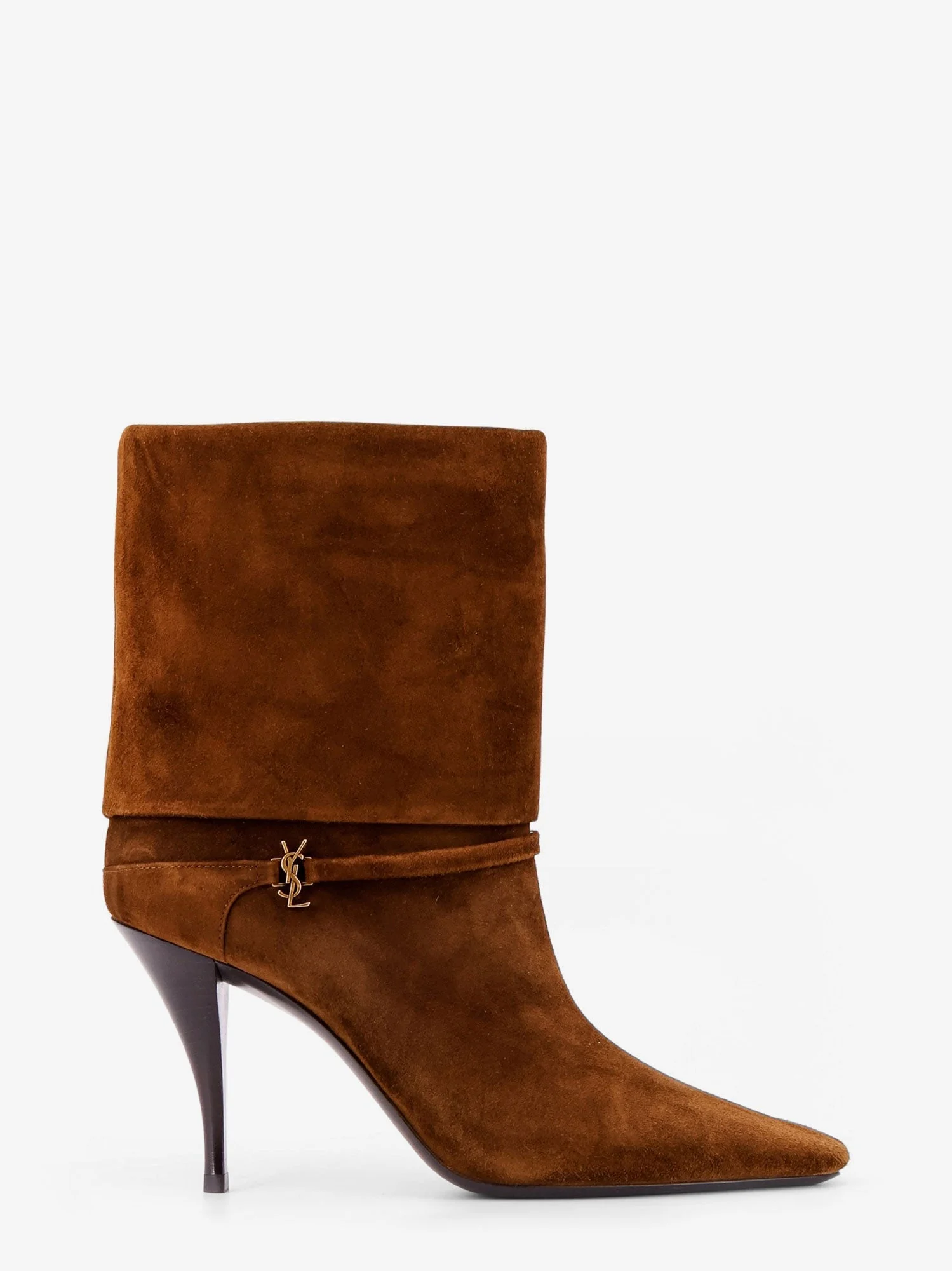 Saint Laurent Vicky 90 Suede Boots - 1