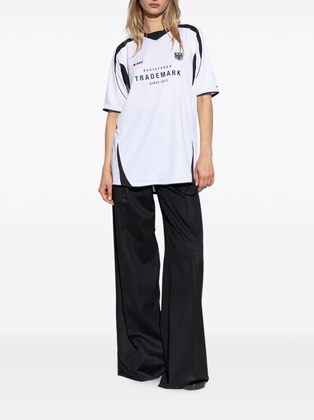 panelled graphic-print T-shirt - 3