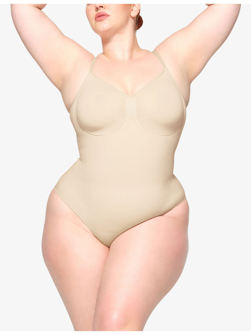 SKIMS Sculpt ruched stretch-woven body outlook