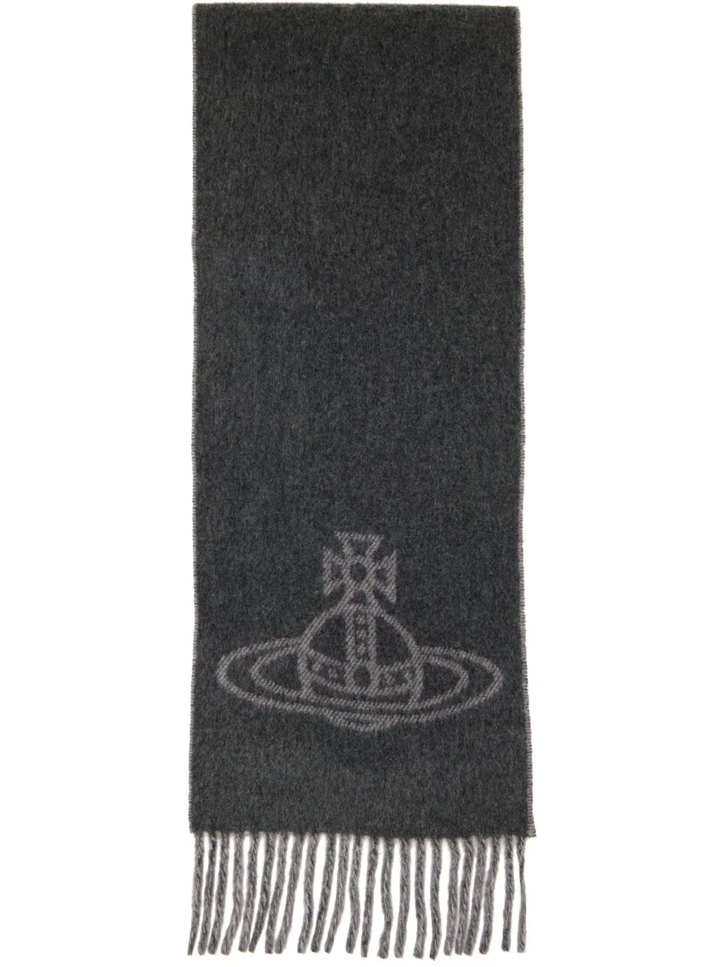 Gray Double Face Scarf - 1
