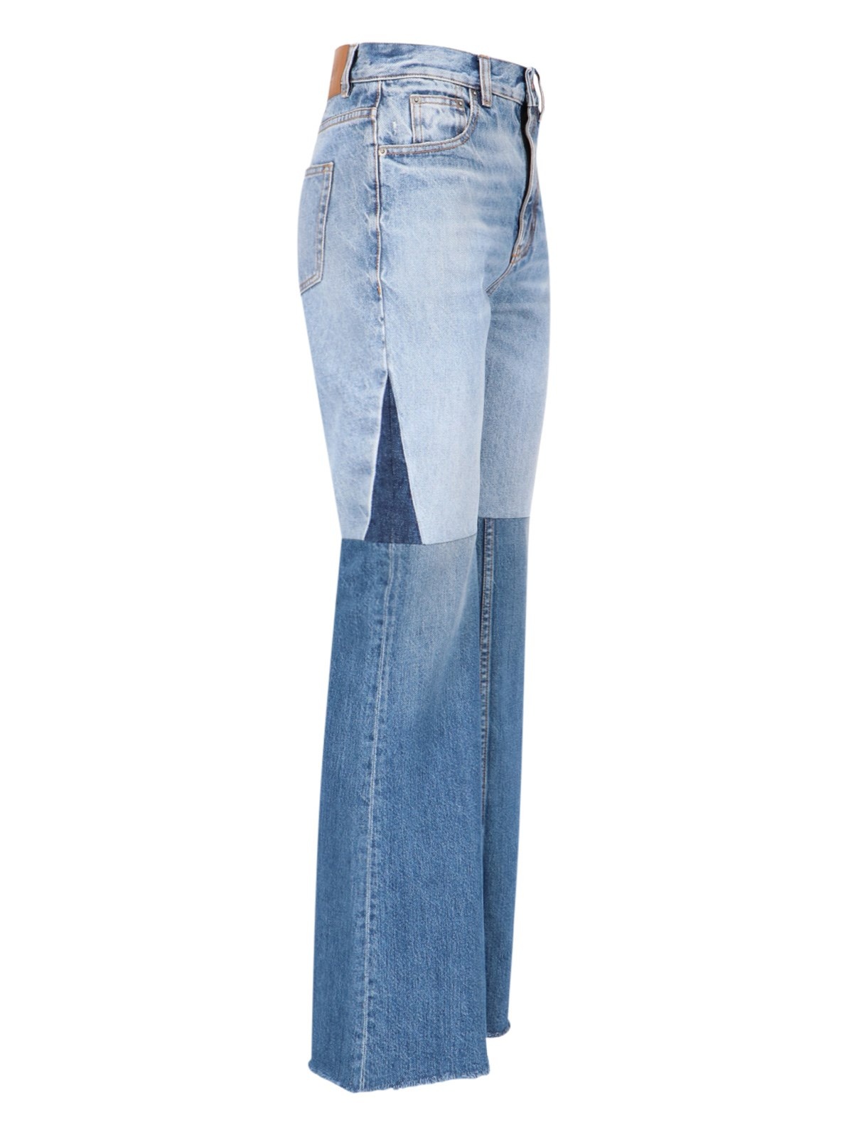 'PATCHWORK' BOOTCUT JEANS - 3