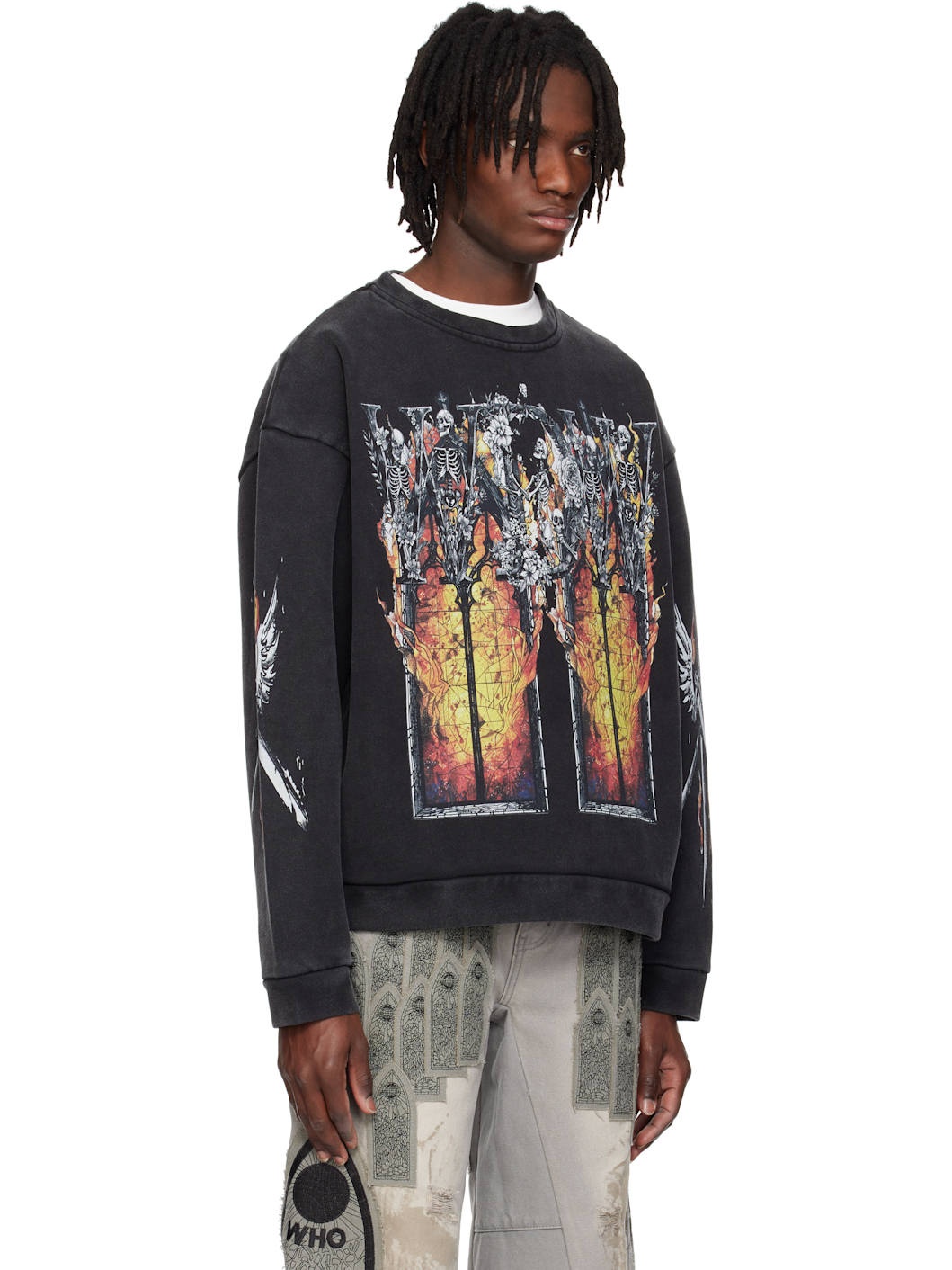 Black Ember Chapel Crewneck Sweatshirt - 2