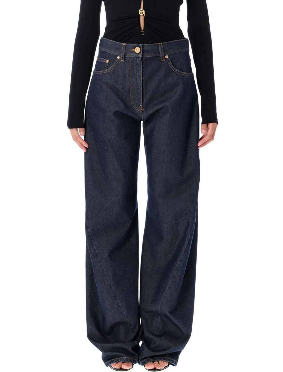Versace Twisted Baggy Jeans - 1