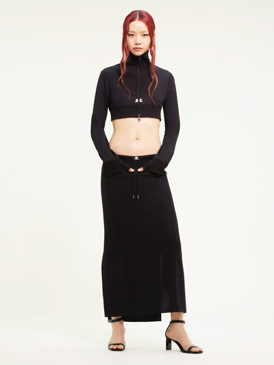 courrèges CROPPED MAXI RIB TRACKSUIT JACKET outlook