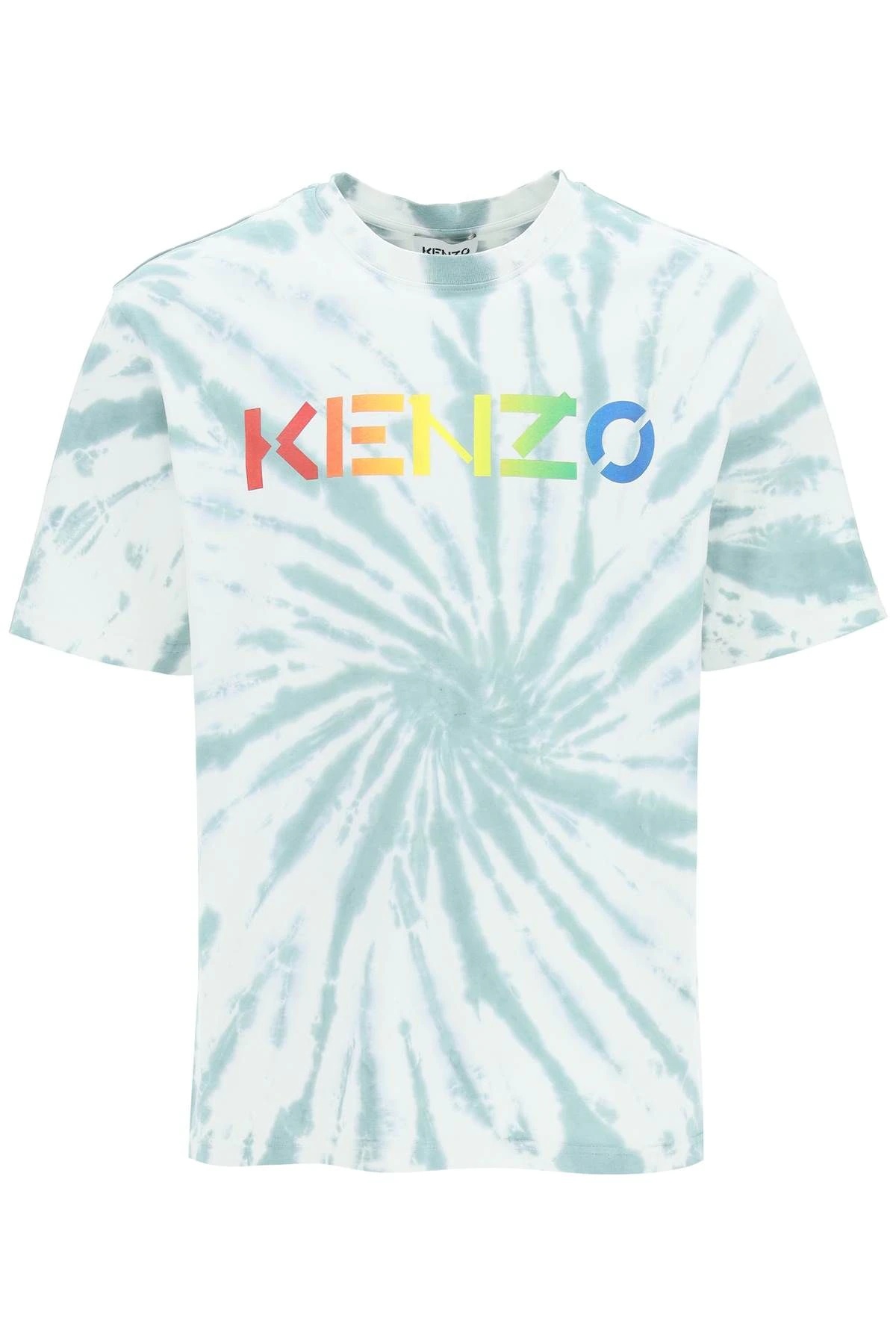 TIE-DYE T-SHIRT WITH RAINBOW LOGO - 1