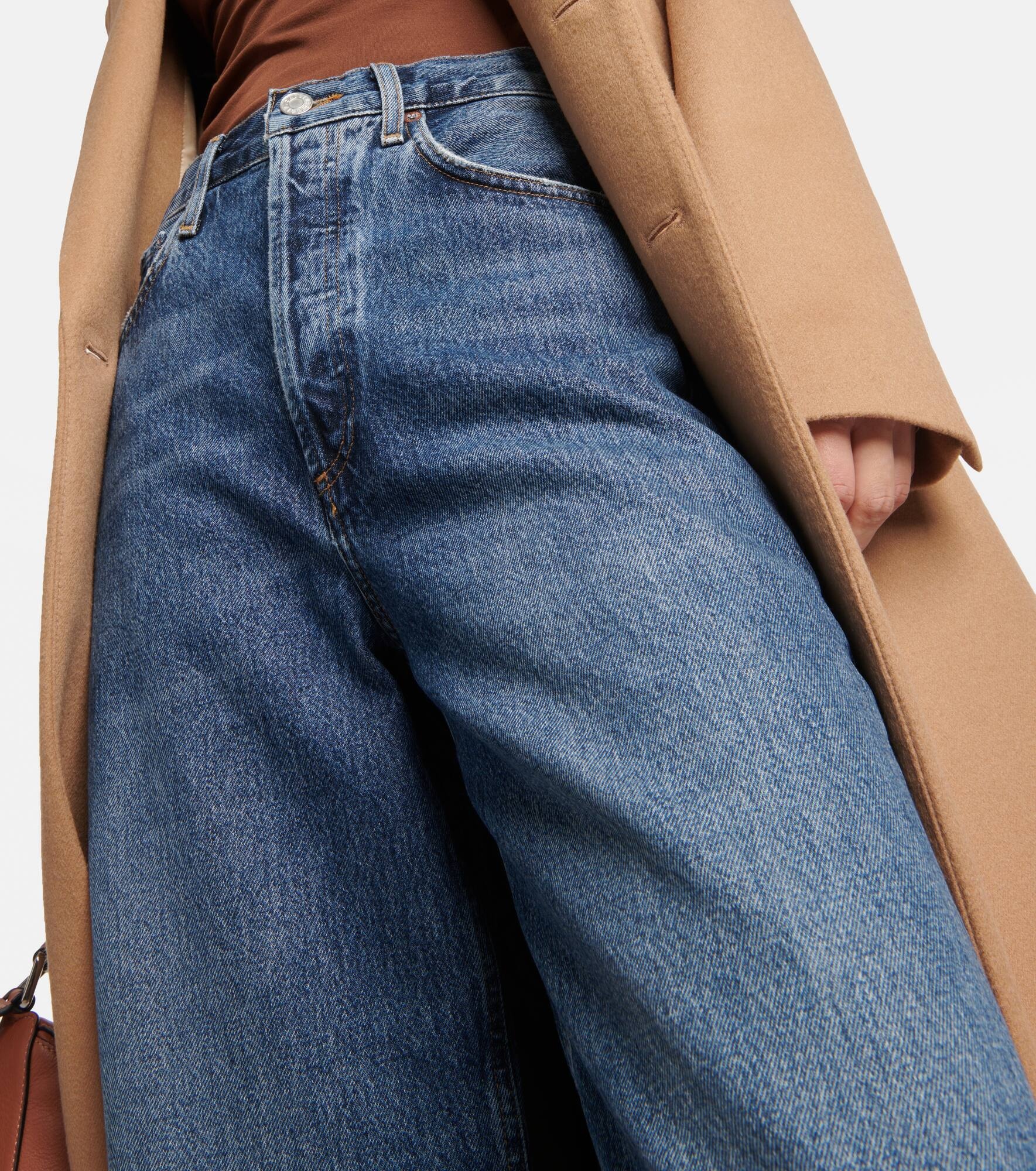 Dame high-rise wide-leg jeans - 4