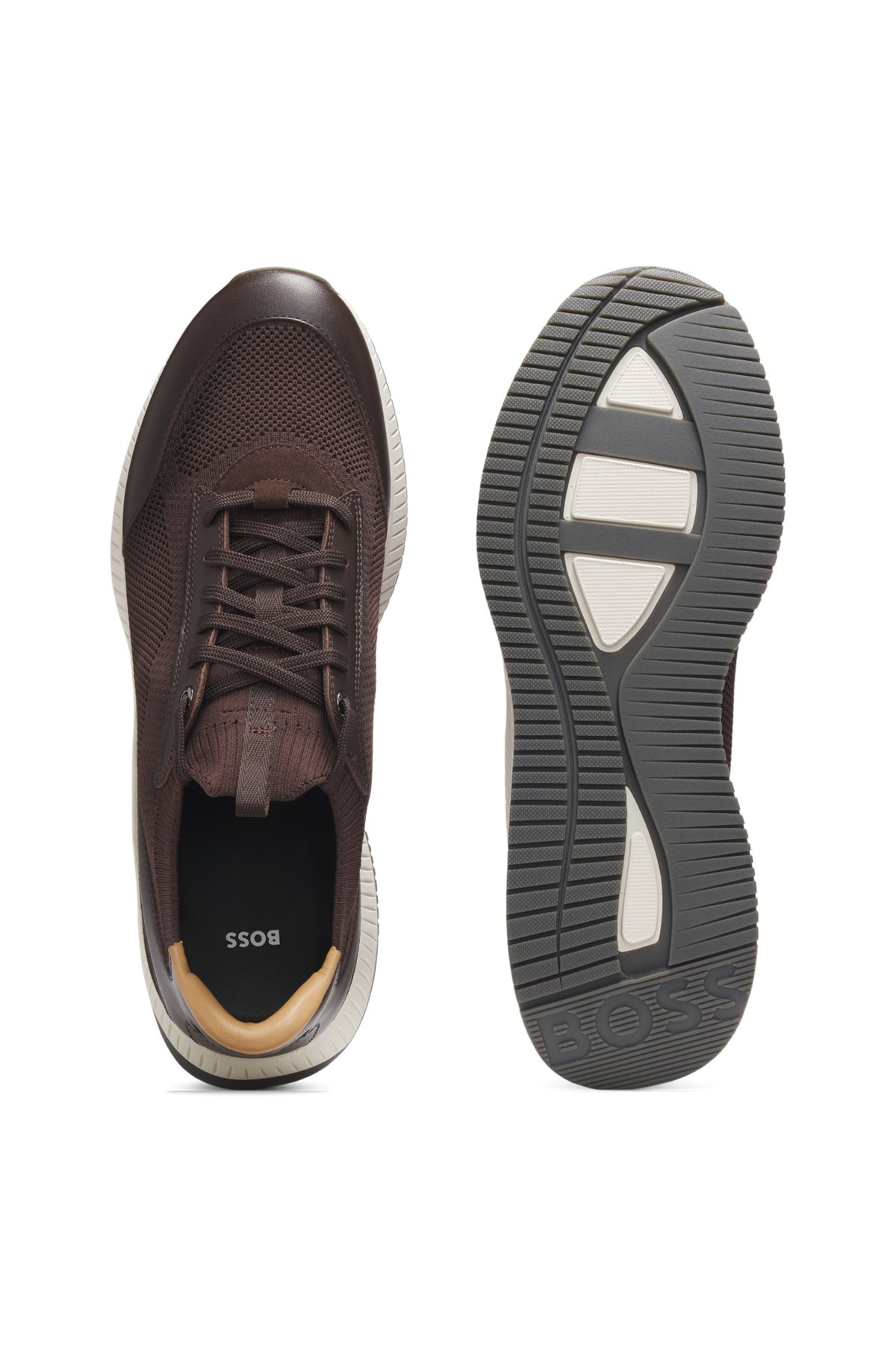LOW-TOP TRAINERS WITH KNITTED UPPERS - 4