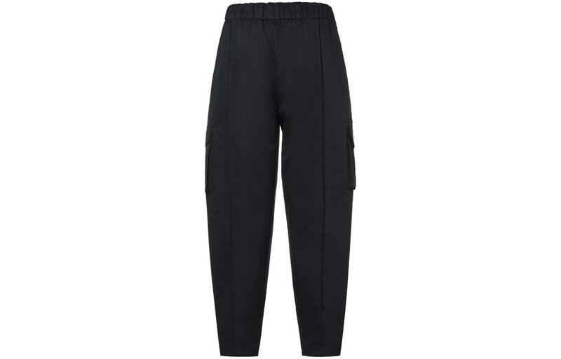 Nike (WMNS) Nike Logo Solid Color Woven Sports Pants/Trousers/Joggers Autumn Black DD5984-010 outlook