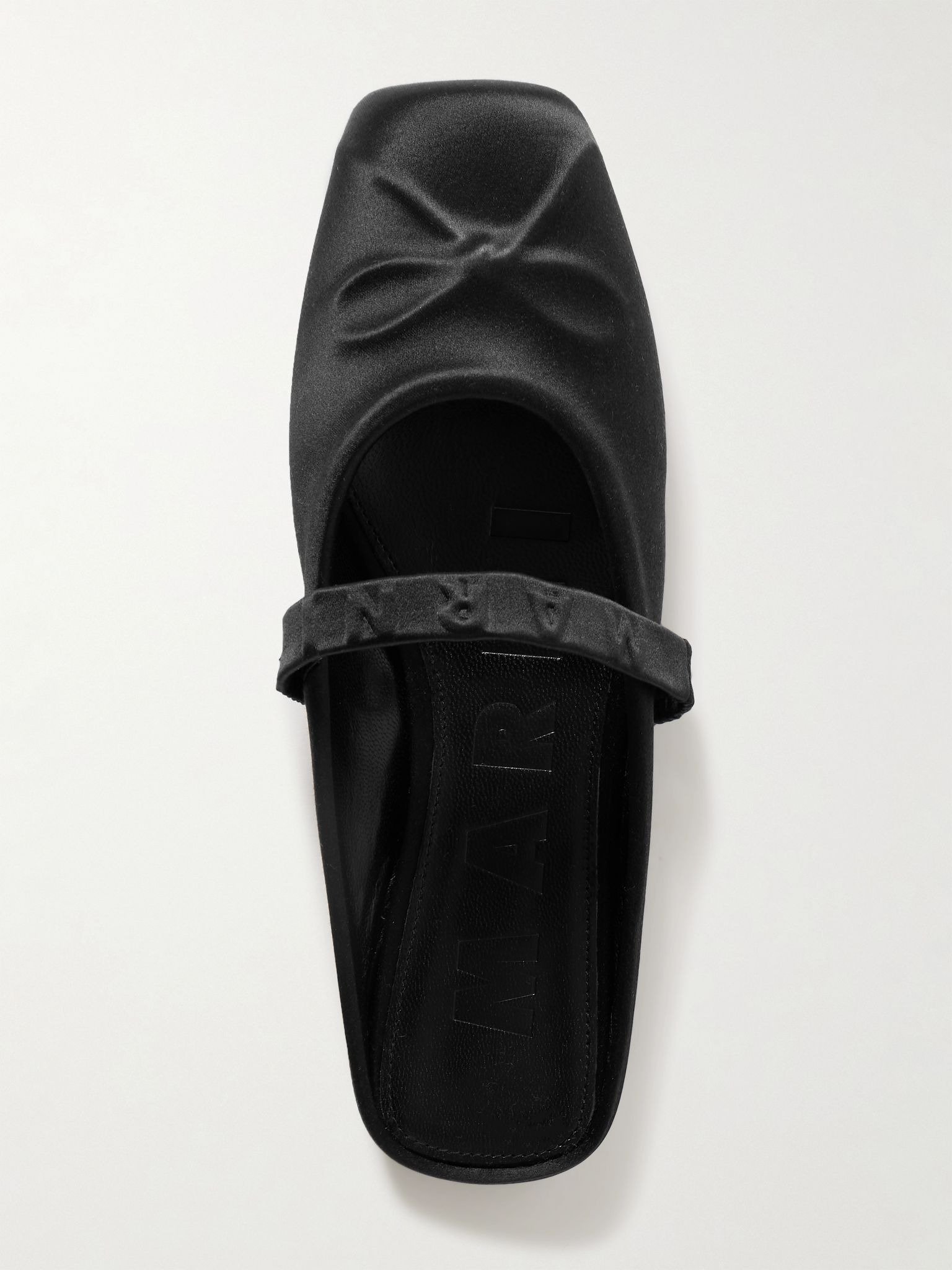 Sabot satin ballet flats Black - 5
