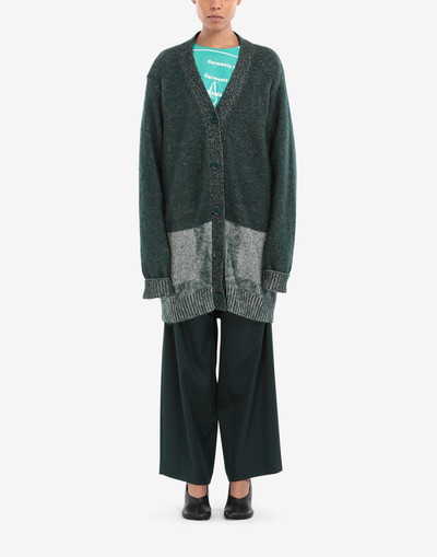 MM6 Maison Margiela Shadow wool cardigan outlook