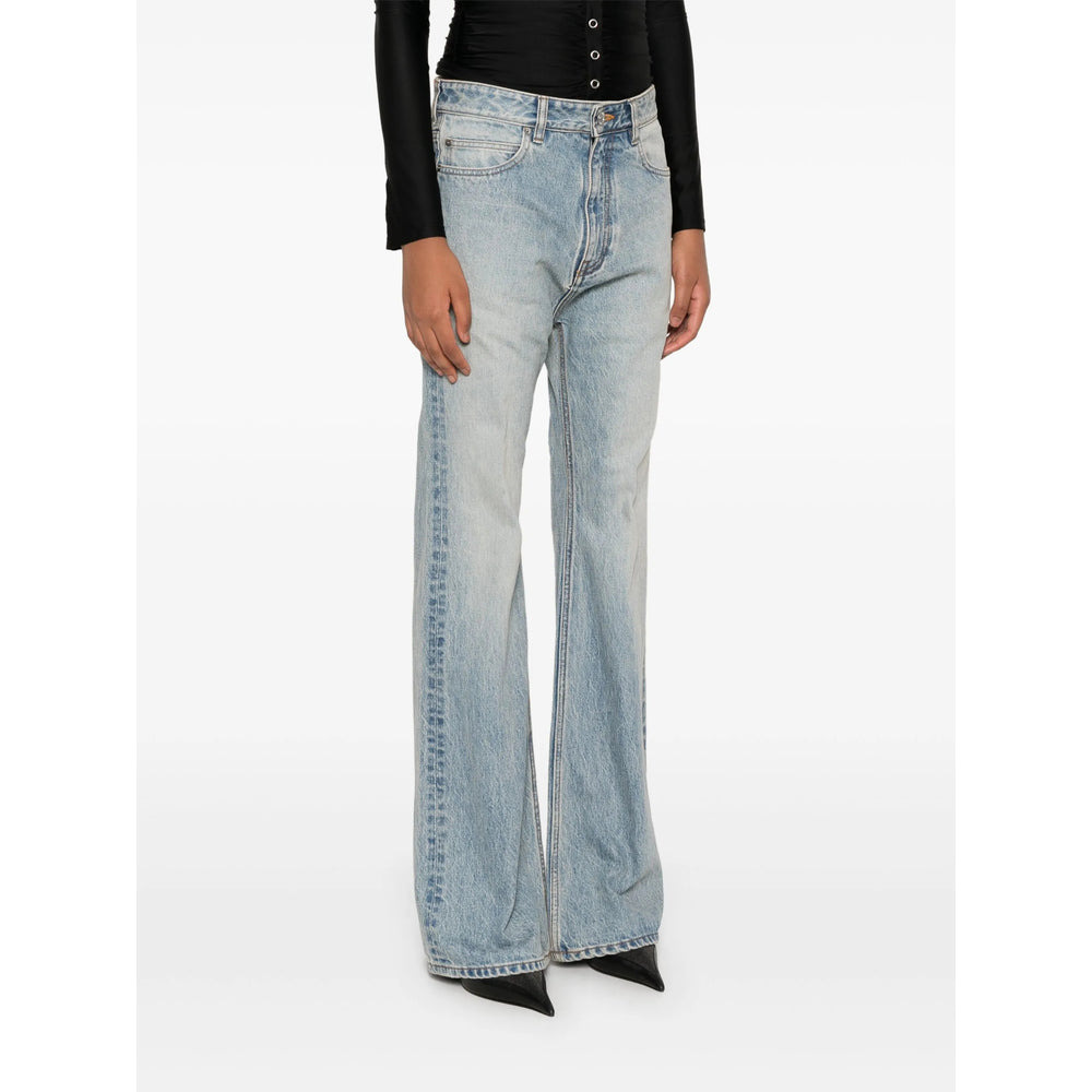 Balenciaga Blue Denim - Flared Jeans Women - 3