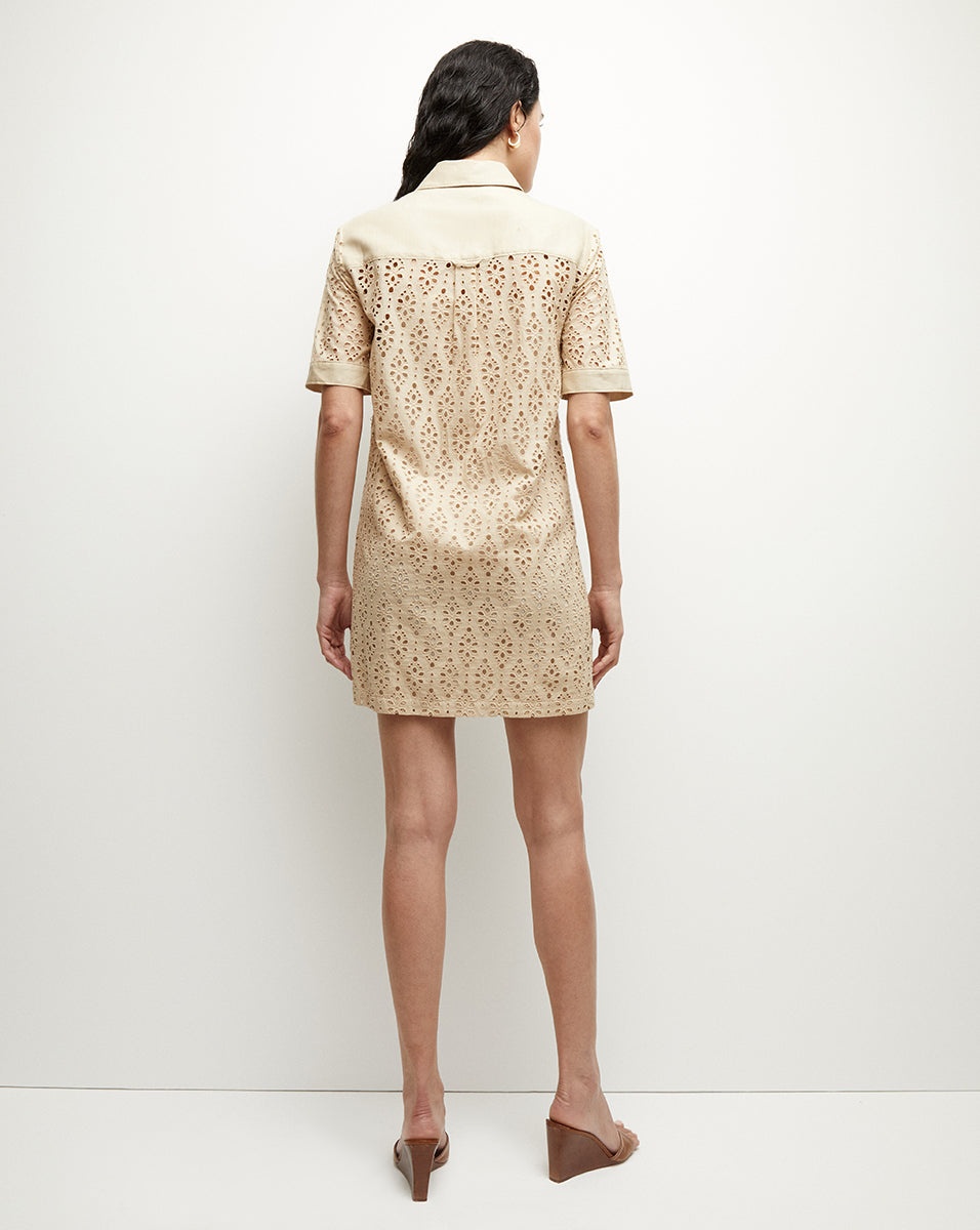 RAFAELA COTTON EYELET SHIRTDRESS - 6