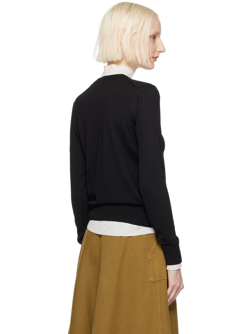 Black Baby Fox Patch Regular Sweater 3