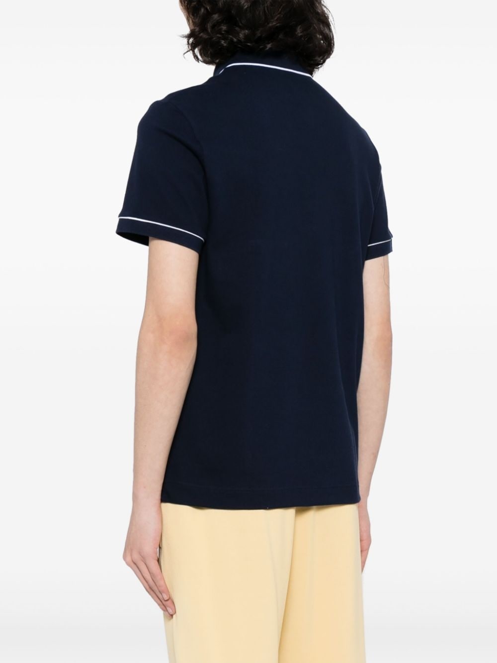 contrast-trim polo shirt - 4