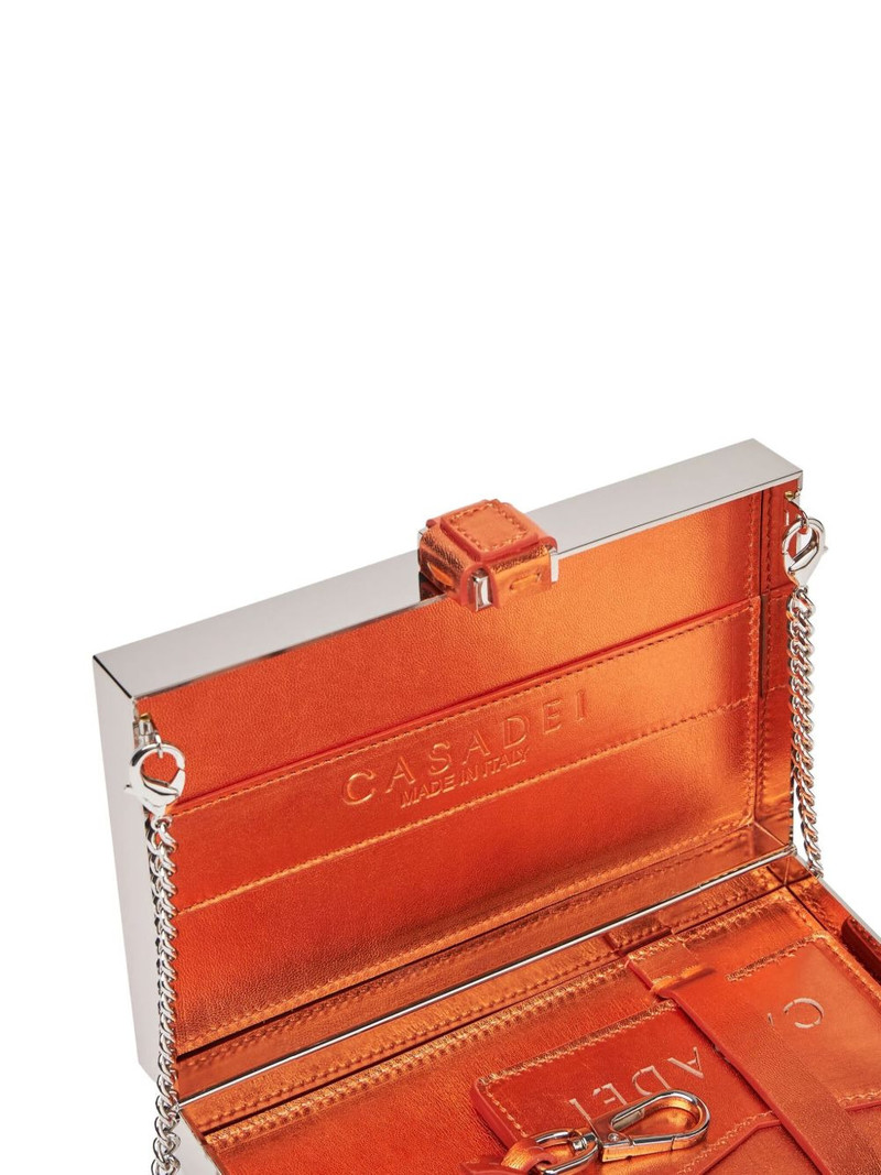 logo-patch clutch bag 4