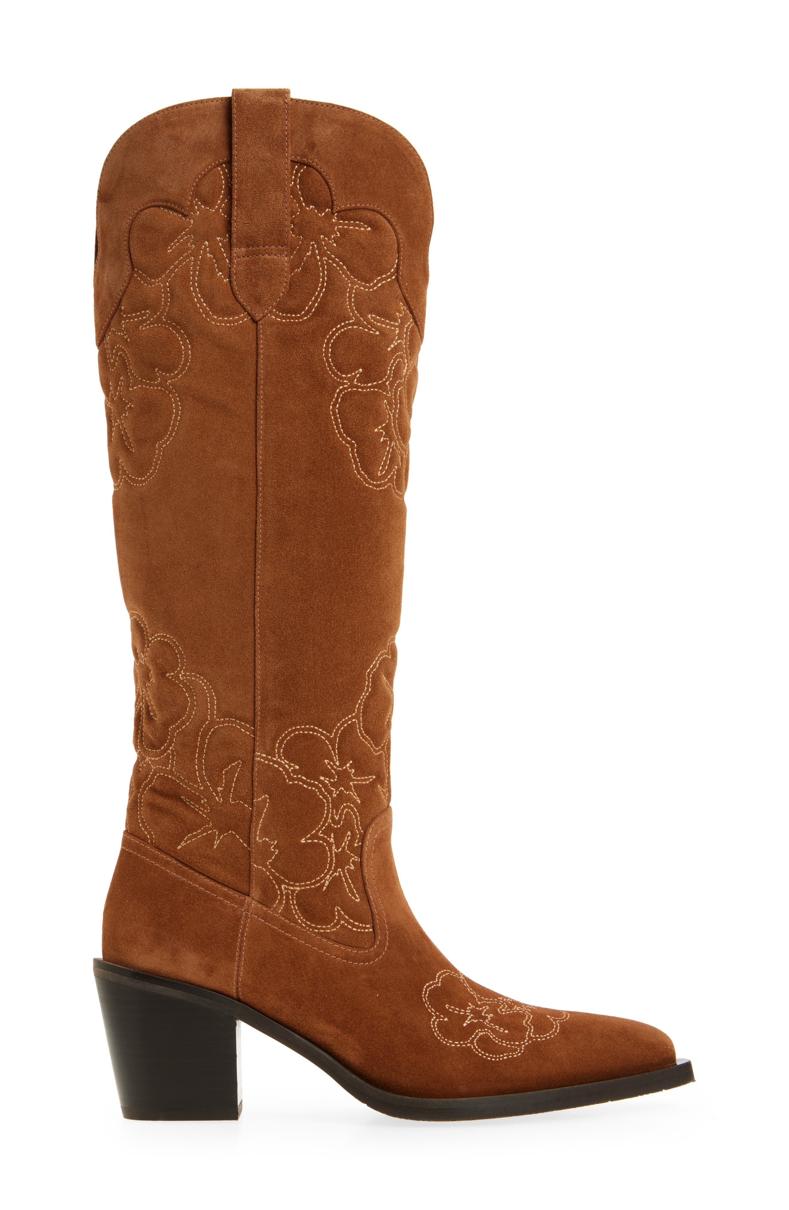 Stuart Weitzman Felix Western Boot in Doe/Dark Brown at Nordstrom - 3