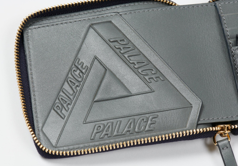 PAL-M-GRAM LEATHER ZIP WALLET MIDNIGHT BLUE 4