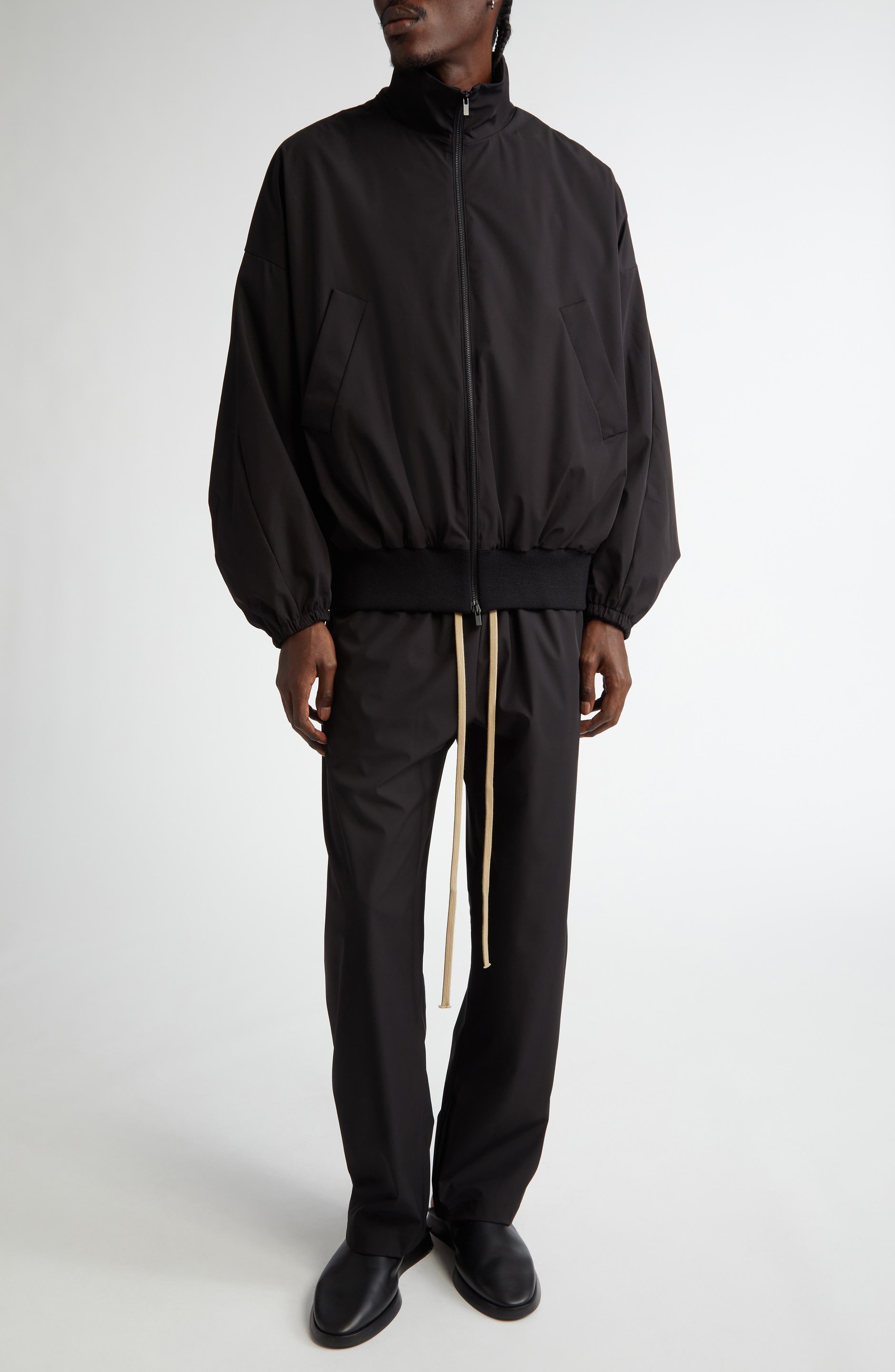Fear of God Vented Stand Collar Track Jacket in Black at Nordstrom - 2