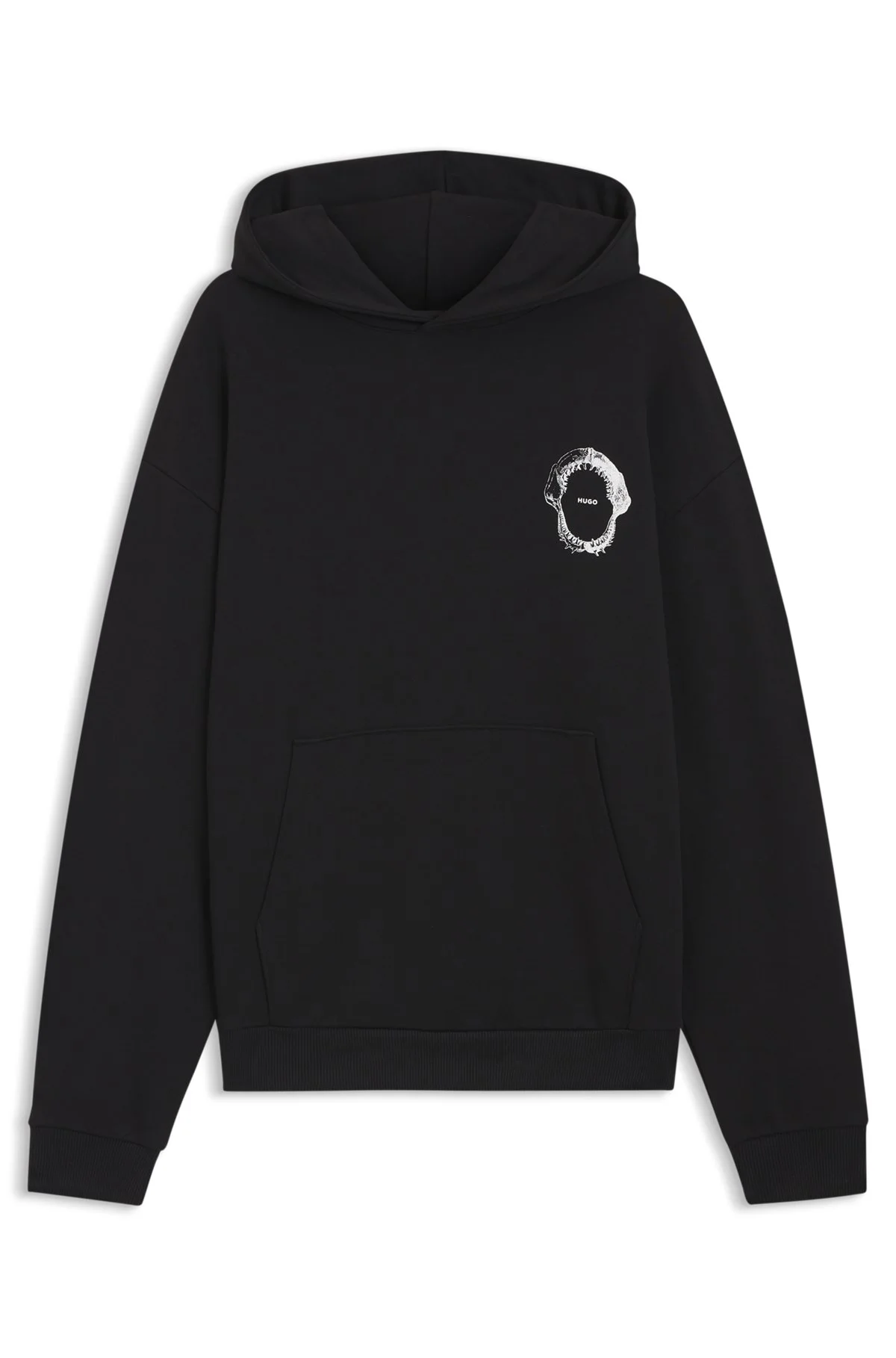 MARINE-ARTWORK HOODIE IN COTTON TERRY - 1
