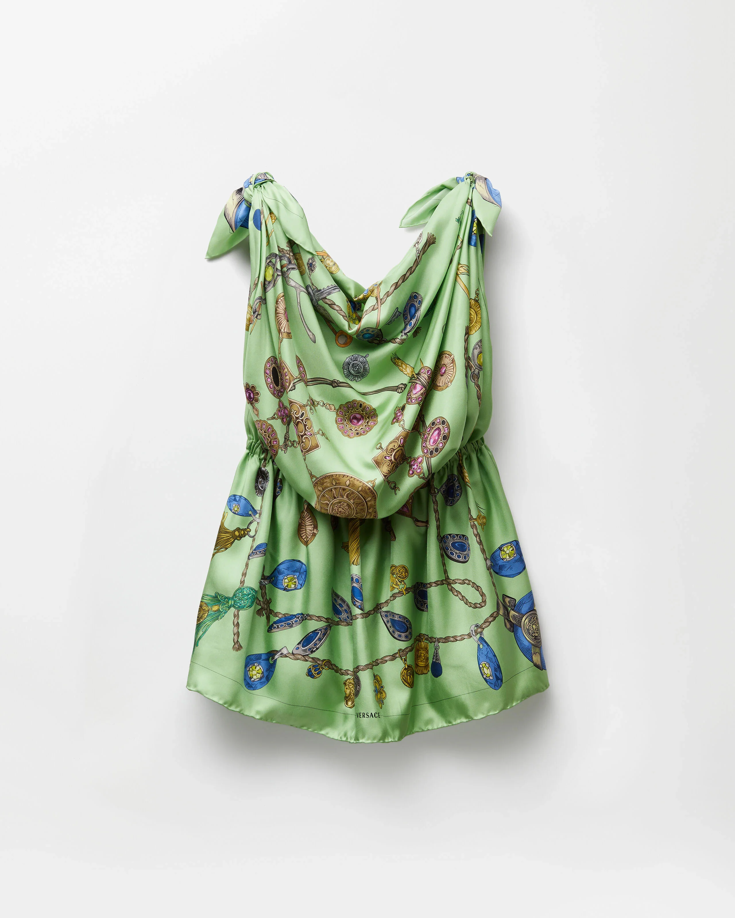 Printed Silk Twill Mini Dress - 1