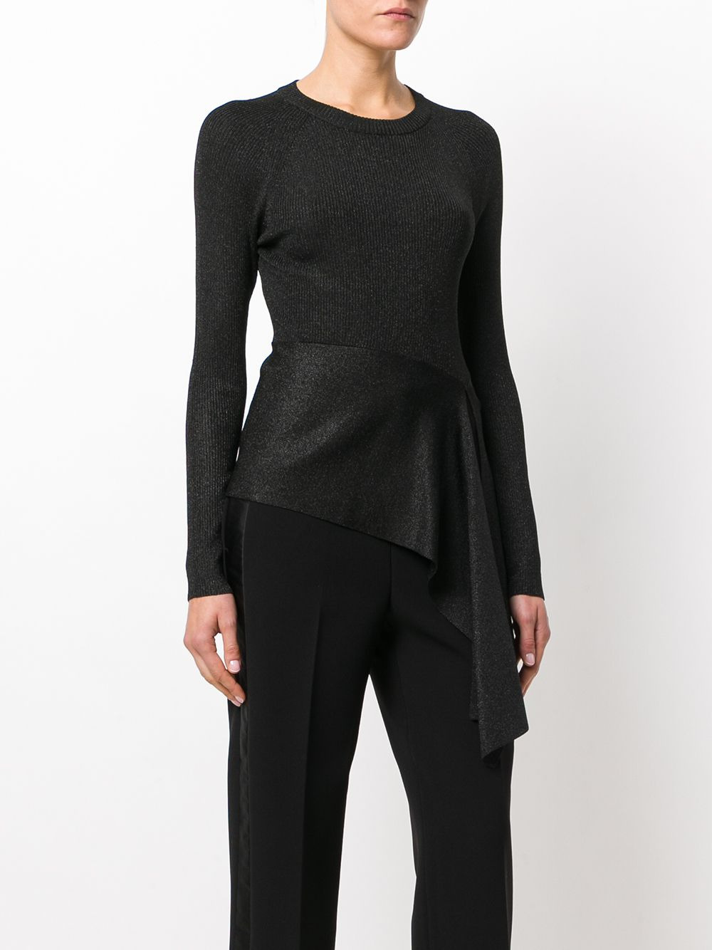 ribbed side tie top - 3