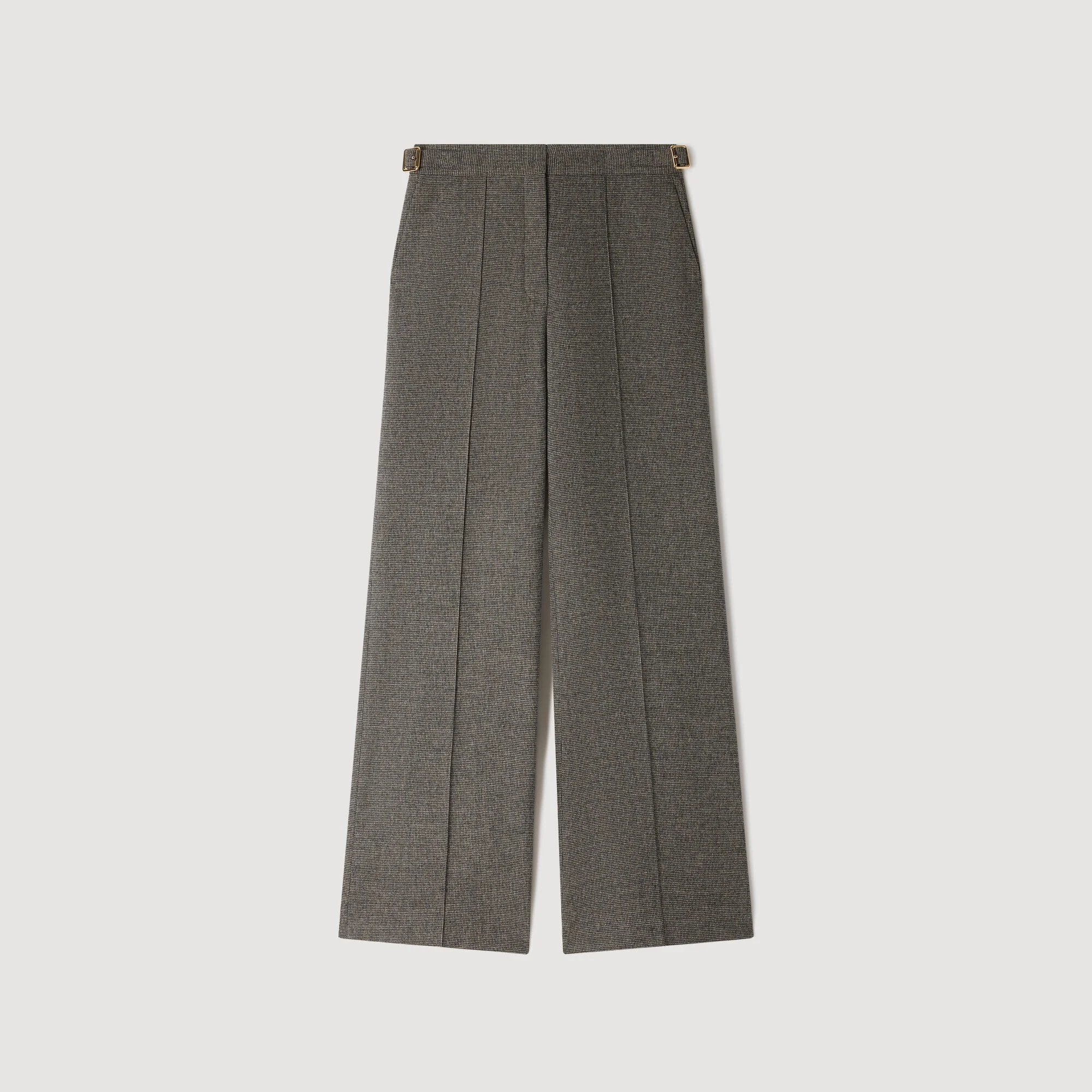 WOOL SUIT TROUSERS - 1